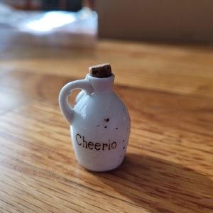 Vintage Buttonhole Pottery Cheerio Mini Jug